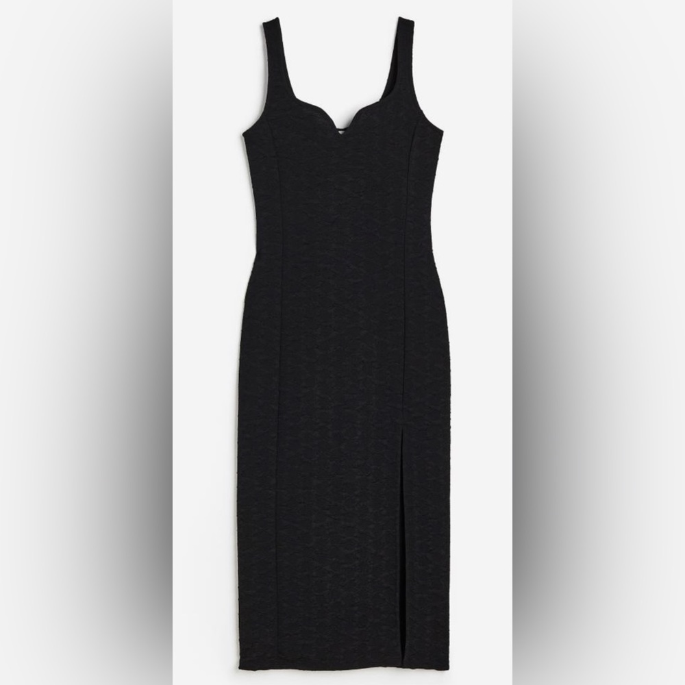 H&M Textured Bodycon Dress